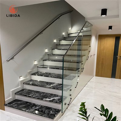 Villa ograja balkonska ograja steklena ograja za letovišče aluminij steklo U kanala steklena ograja paluba balustrade